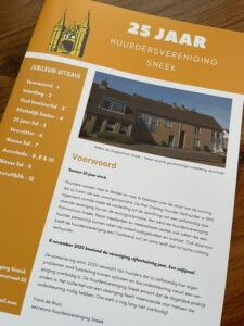 Jubileumuitgave Huurdersvereniging Sneek